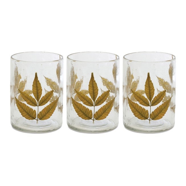 Votive Holder (Set of 3) 3 inchesD x 4 inchesH Glass, BROWN, alternate image number null