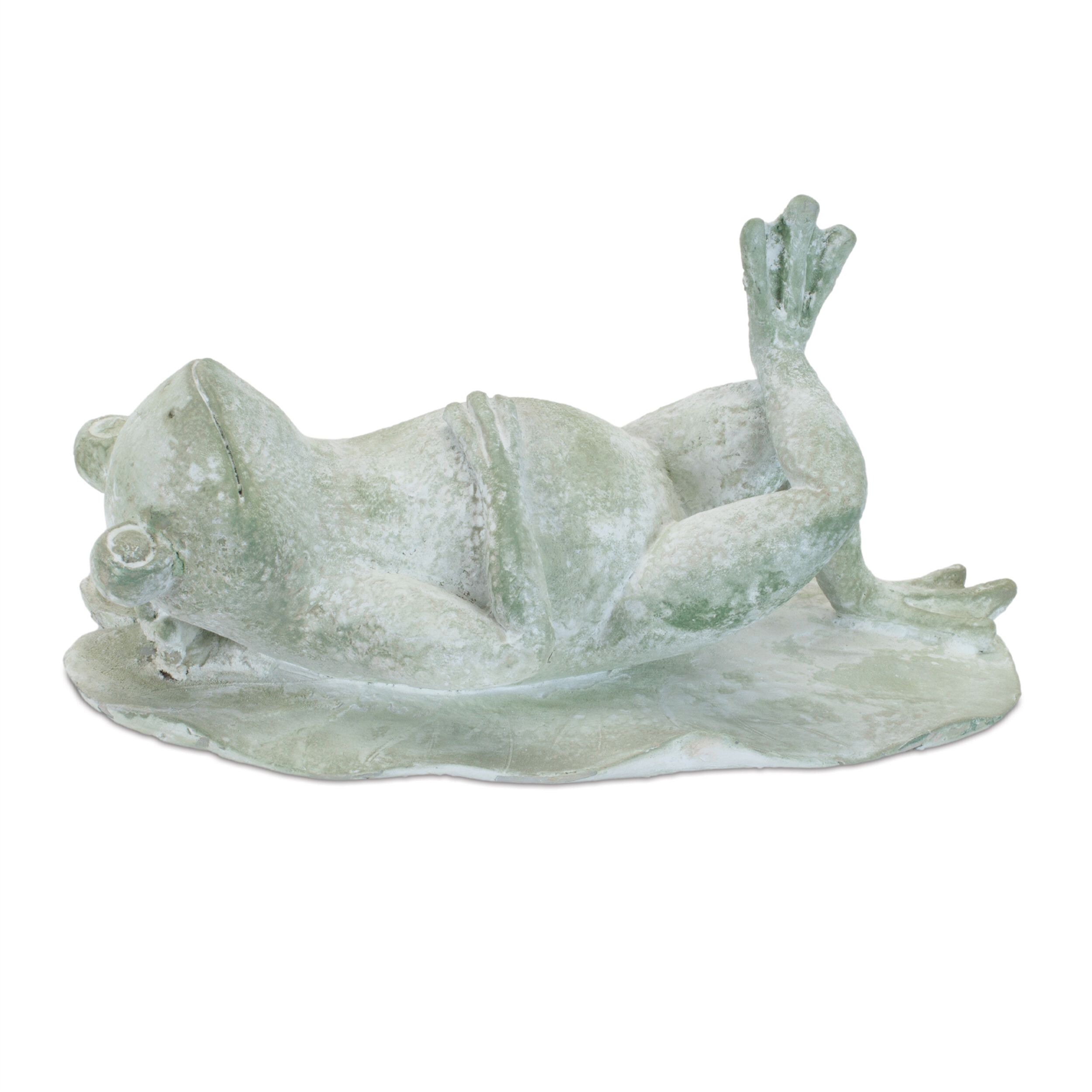 Laying Frog Figurine Set of 4, GREEN, hi-res image number 0