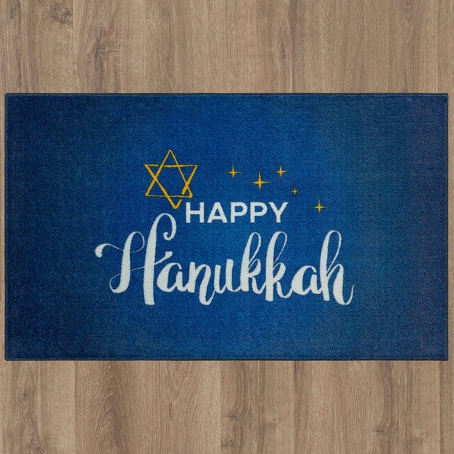 Happy Hanukkah Multi Kitchen Rug, , alternate image number null