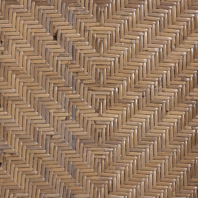 Kyoto Modern Bohemian Natural Brown Rattan 2-Piece Dining Chair Set, , alternate image number null