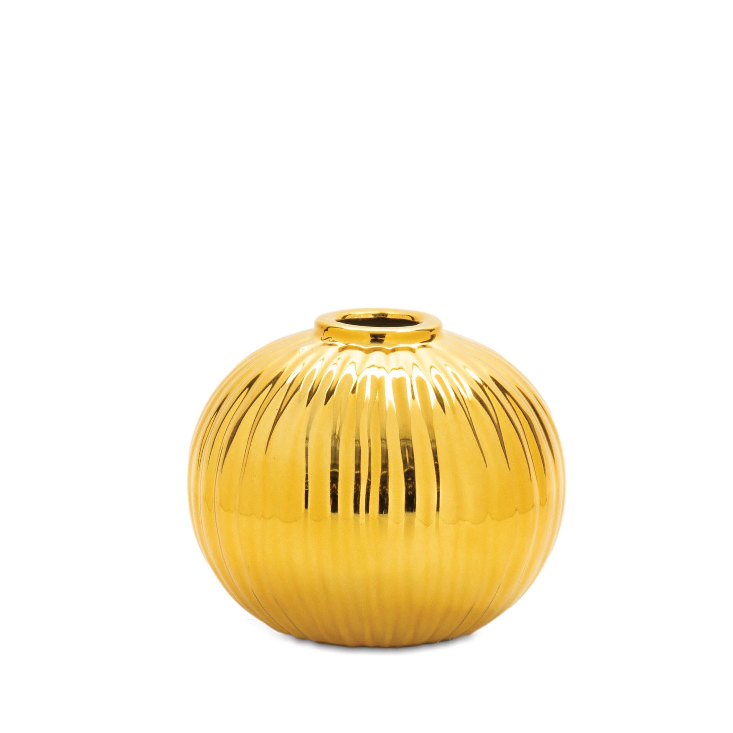 Decorative Gold Vase, GOLD, hi-res image number 0