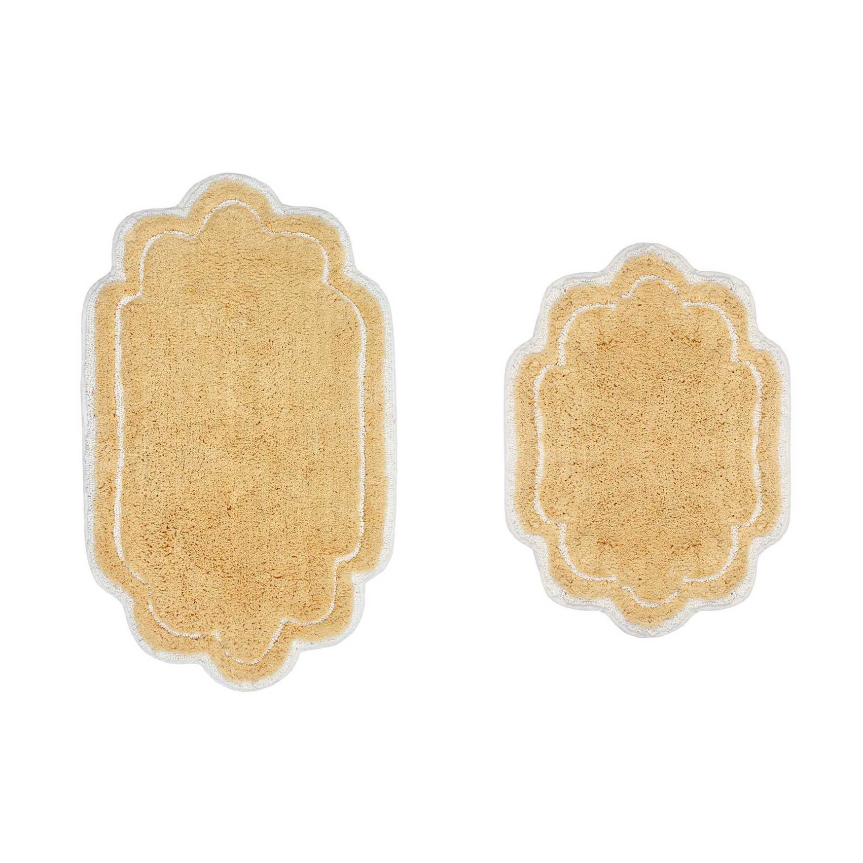 Allure 2 Piece Set Bath Rug Collection, BUTTER, hi-res image number 0