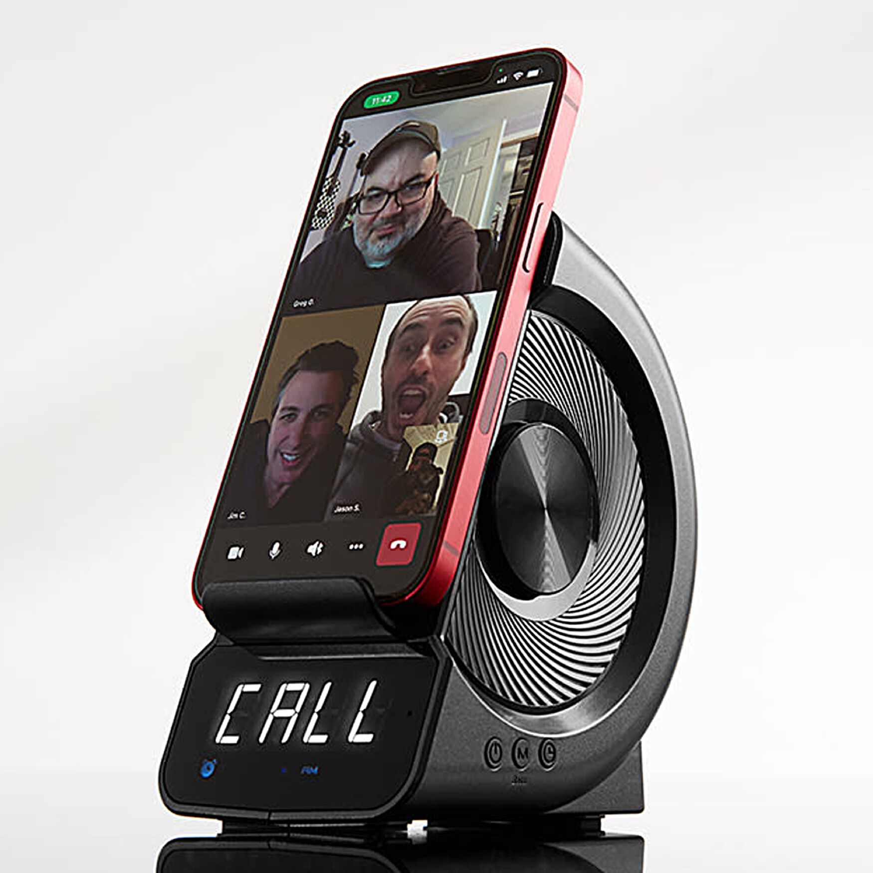 Wireless Charging Stand & Speaker, BLACK, hi-res image number 0