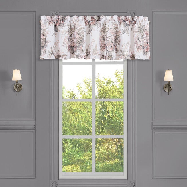 Estelle Blush Window Straight Valance, BLUSH, hi-res image number null