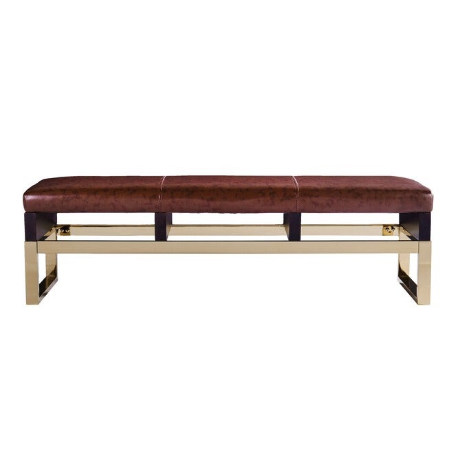 Renwick Decorative Bench - Midcentury Modern Style, , alternate image number null