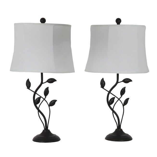 Organic Leaf 2-Pack Table Lamps , , alternate image number 2