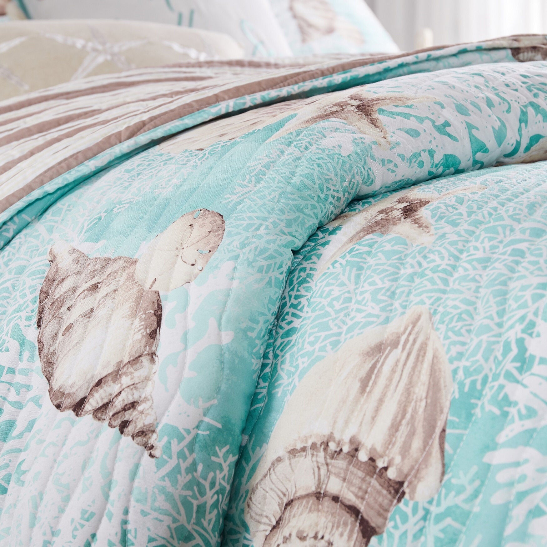 Ocean Turquoise Quilt Set, , on-hover image number 1