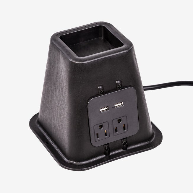 Set of 4 Bed Risers with Power Outlets & USB Ports, , on-hover image number null