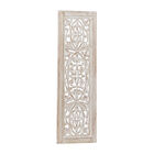 Cream Traditional Floral Mango Wood Wall Décor, , alternate image number null