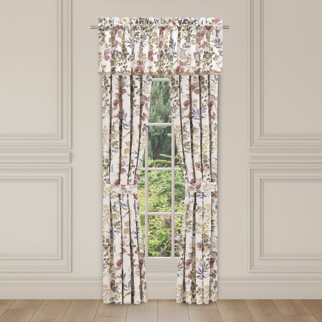 Rosewood Window Straight Valance, ROSE, alternate image number 1