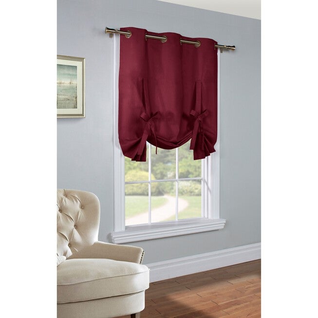 Prescott Tie Up Panel, BURGUNDY, hi-res image number 0