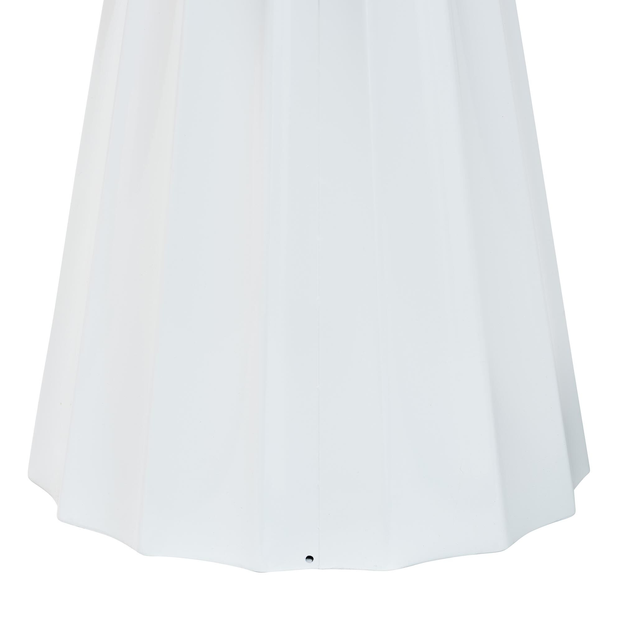 Ulmer Metal Scalloped Side Table, Black, WHITE, alternate image number 3