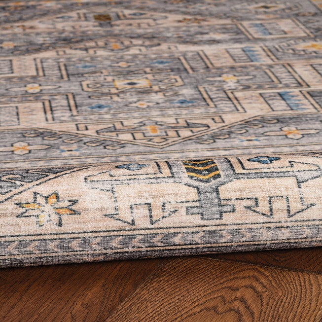 Washable Parson Grey/Beige Rug, , alternate image number null