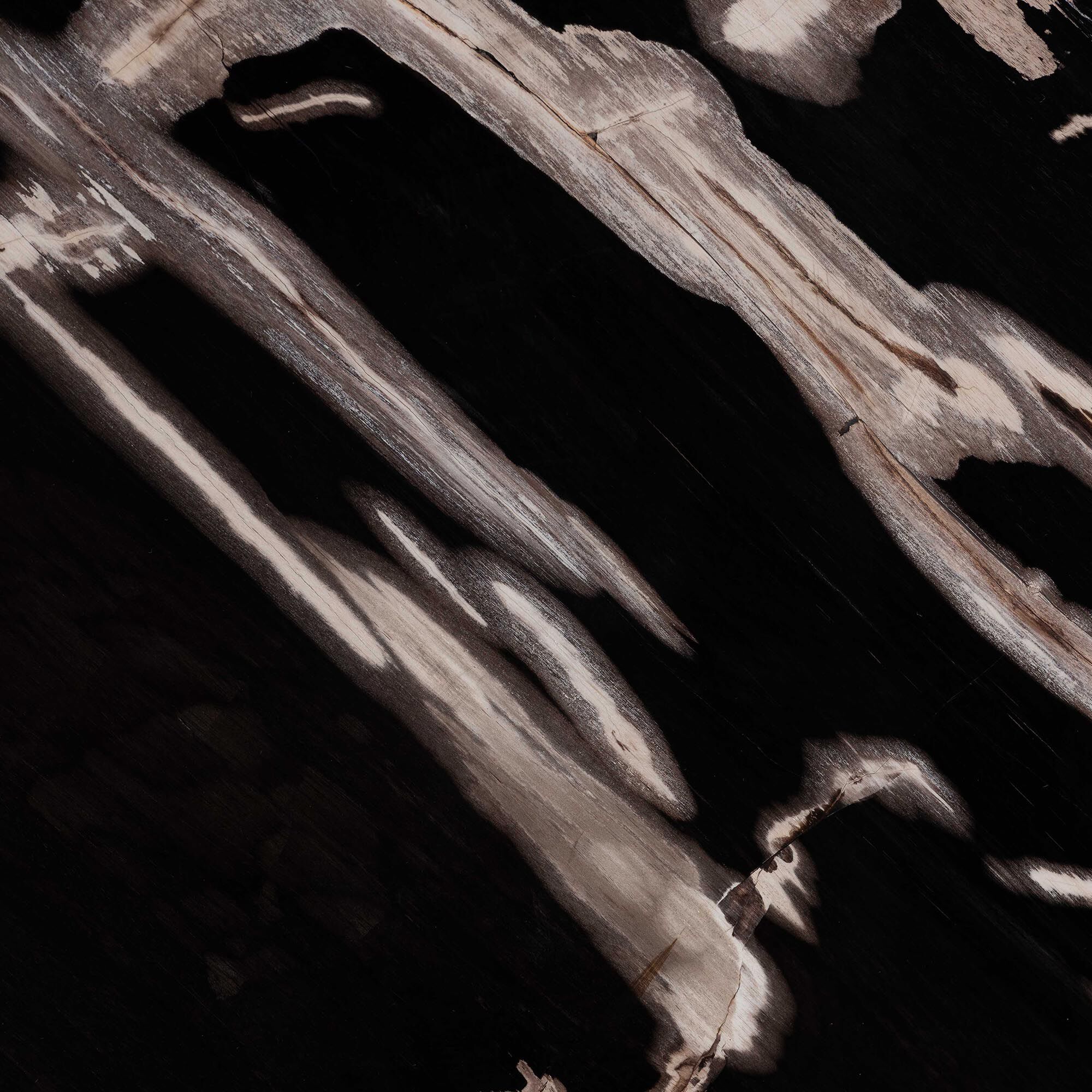 Lavanya End Table with Petrified Wood Top, BLACK, alternate image number 6