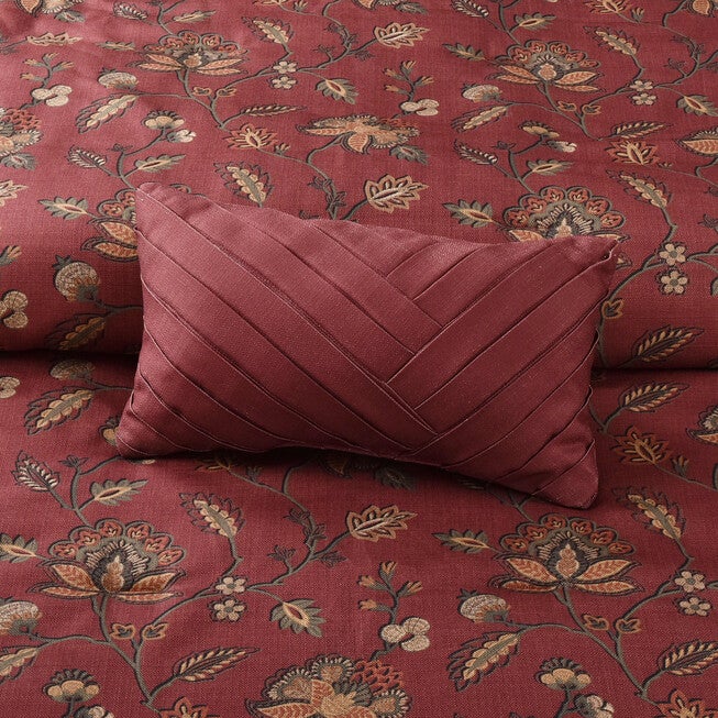 Bari Boudoir Decorative Throw Pillow, RED, alternate image number null