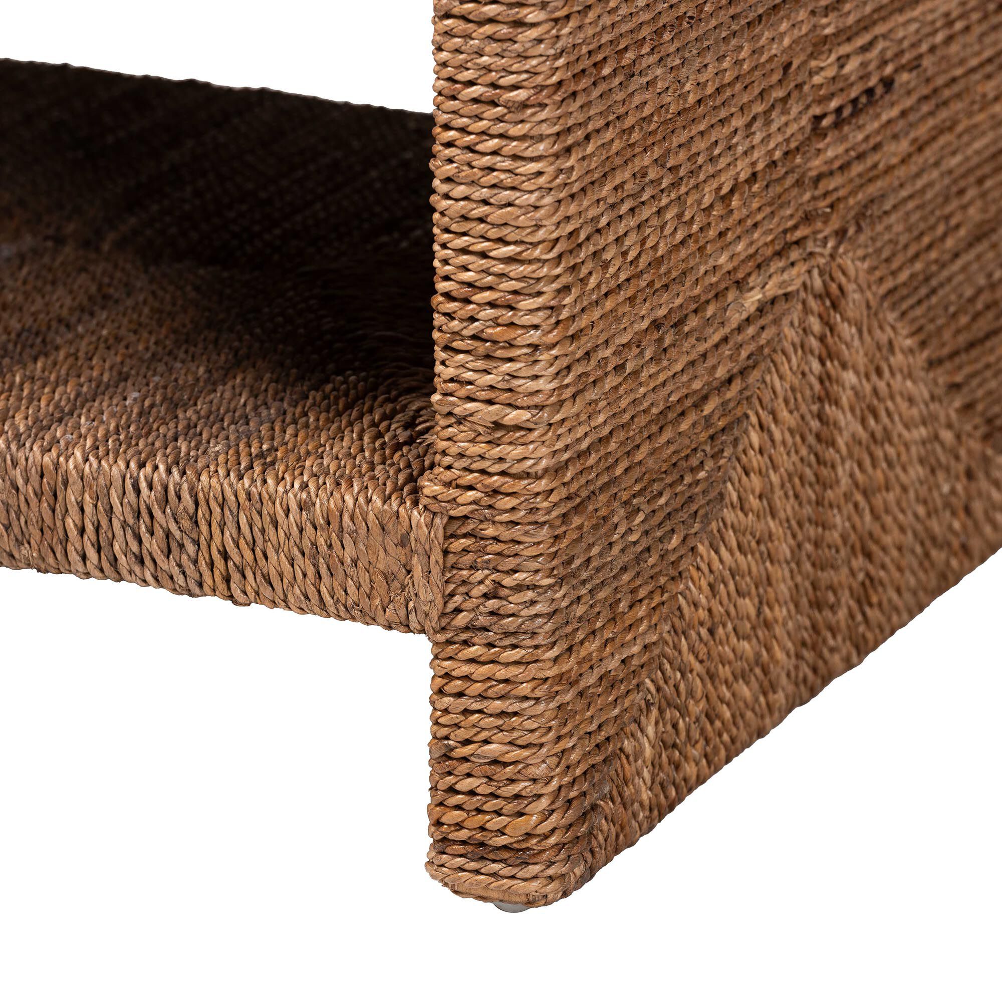 Liza Bohemian Natural Seagrass End Table, NATURAL, alternate image number 5