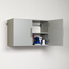 HangUps 36" Upper Storage Cabinet, Light Gray, , on-hover image number null