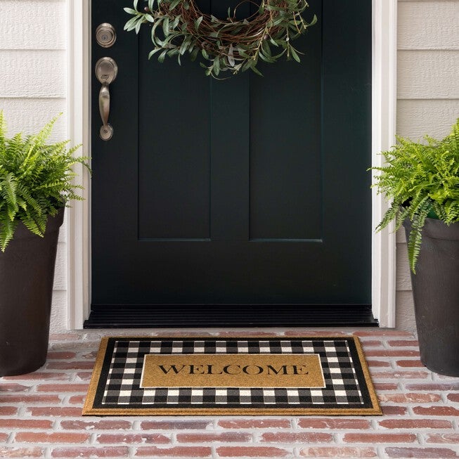 Fall Welcome Check Door Mat, , alternate image number 4