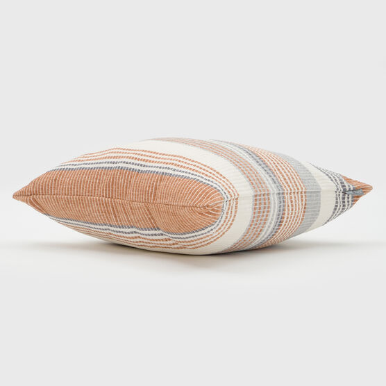 FREJA WOVEN STRIPES PILLOW 18X18, , on-hover image number null
