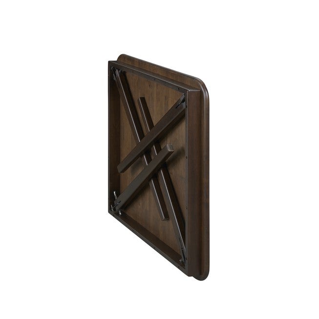 Straight Edge Wood Folding Card Table, , alternate image number 2