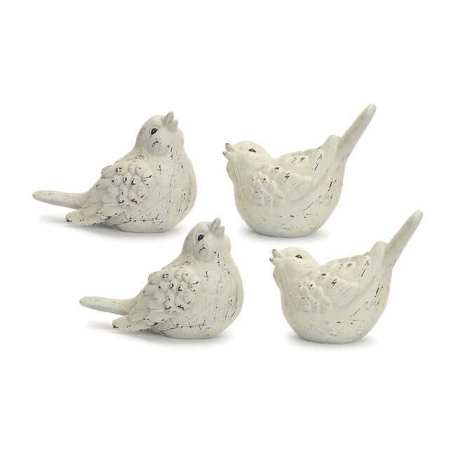 Bird Figurine (Set of 4) 6.25 inchesH, 7 inchesH Terracotta, BEIGE/BROWN, hi-res image number null