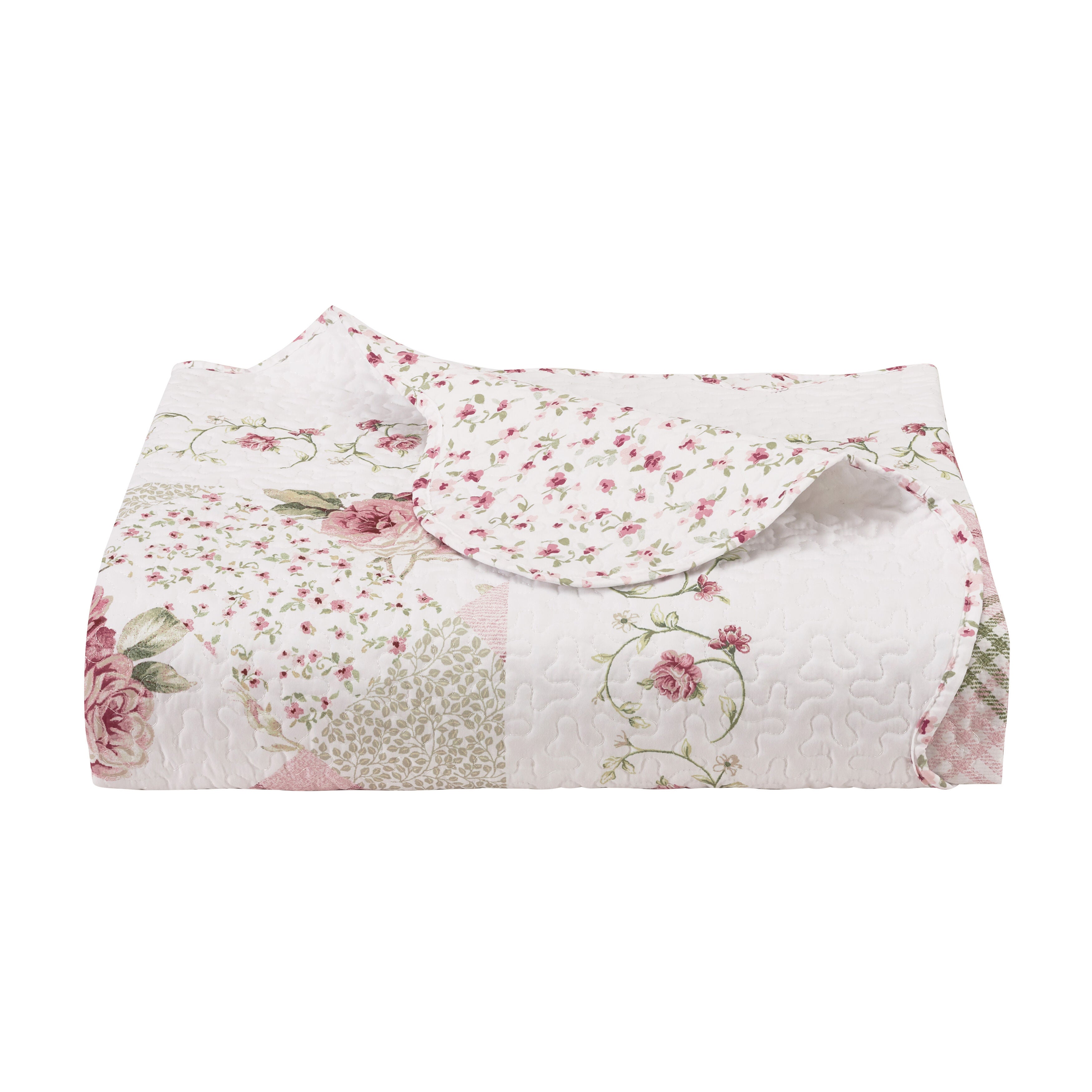 Bungalow 3 Piece Quilt Set, ROSE, alternate image number 3