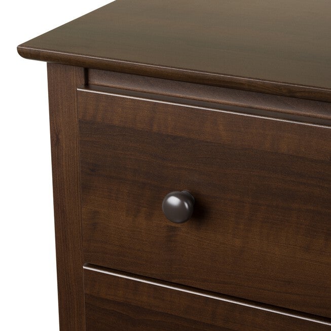Fremont Tall 2-Drawer Nightstand with Open Shelf, Espresso, , alternate image number null