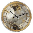 Glam Gold Desert Neutral Glam Wall Clock, , alternate image number null