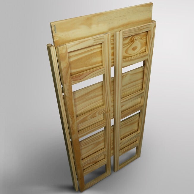 3-Shelf Folding Student Bookcase 20.75 inches Wide-Natural, , alternate image number 11