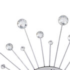 Silver Glam Metal Wall Clock, , alternate image number null