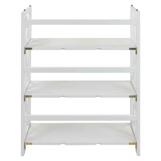 Montego 3-Shelf Folding Bookcase - White, , alternate image number null