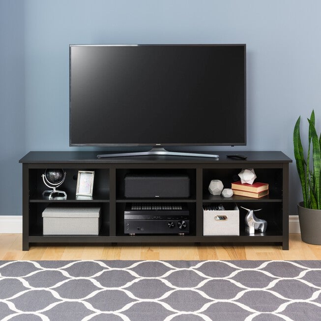 Prepac Sonoma 72 inches TV Stand, Black, BLACK, hi-res image number null