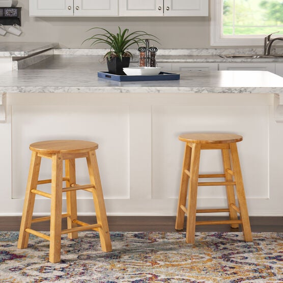Counter & Bar Stool With Round Seat, , alternate image number null