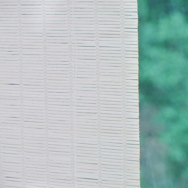 Cut-to-Width Bayport Bamboo Roman Shade White Wash, WHITE WASH, alternate image number 4