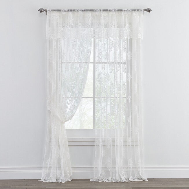 Devon Rod-Pocket 5-Pc. Set, WHITE, hi-res image number 0