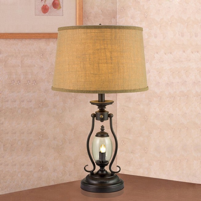 Black Metal 25.5 inches Table Lamp, , on-hover image number 1