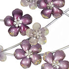 Purple Metal Glam Floral Wall Decor, , alternate image number 4