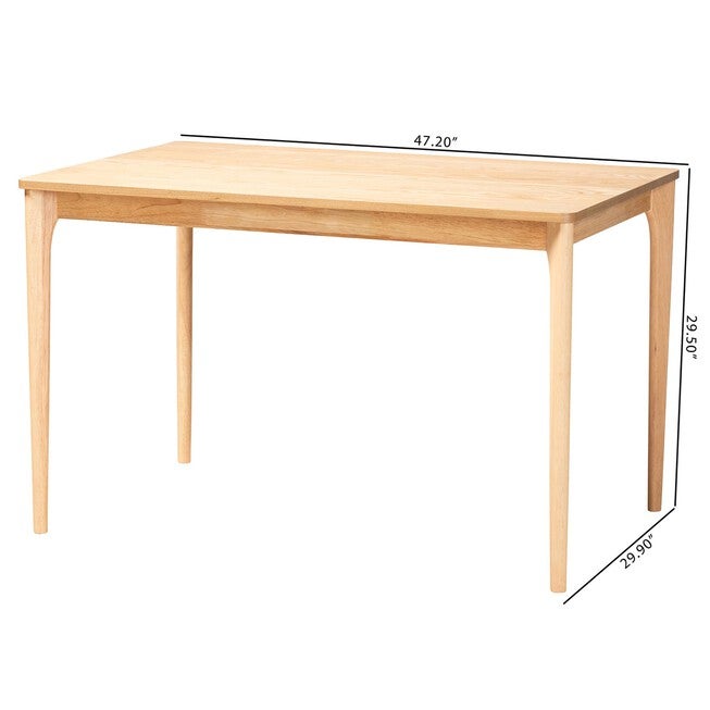 Sherwin Mid-Century Modern Black Finished Wood Dining Table, , alternate image number 16