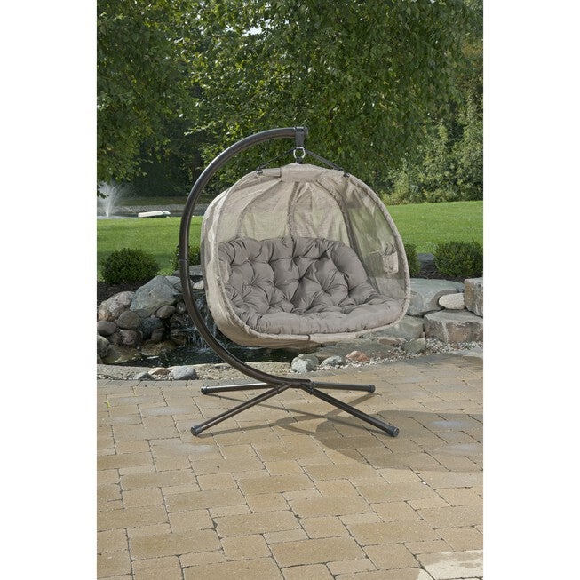 Hanging Pumpkin Patio Chair - Bark, BARK, hi-res image number null