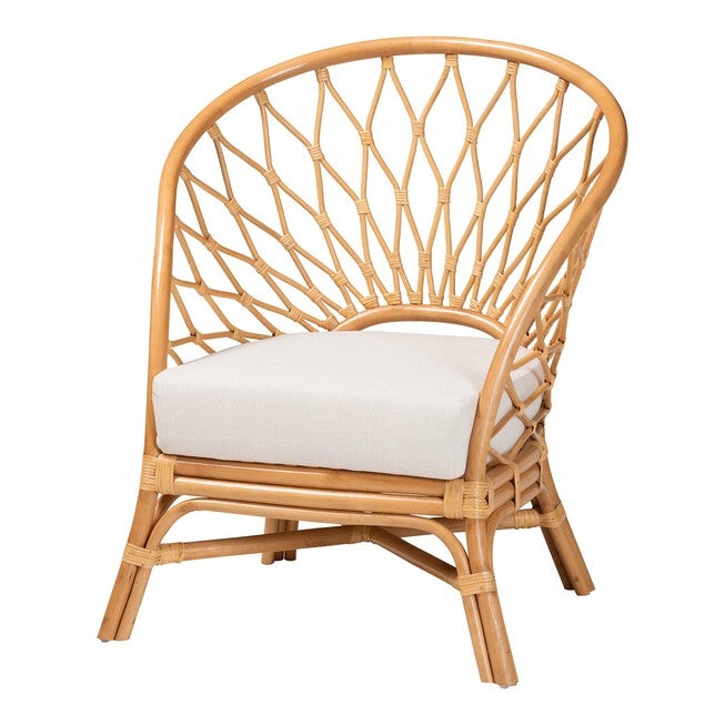 Emmeline Bohemian Honey Rattan Accent Chair, HONEY, hi-res image number null