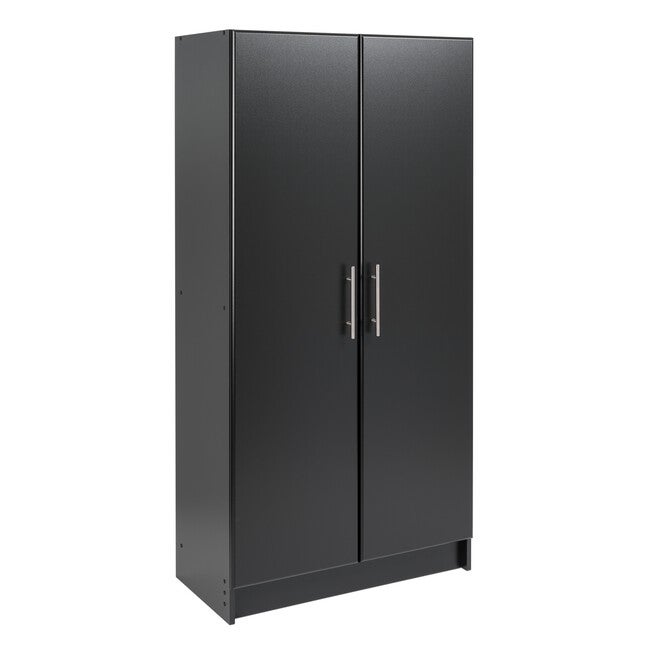 Elite 32 inches Storage Cabinet, Black, BLACK, hi-res image number 0
