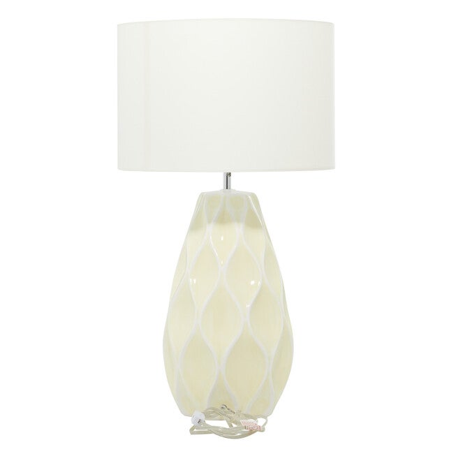 White Stone Traditional Table Lamp, , on-hover image number null