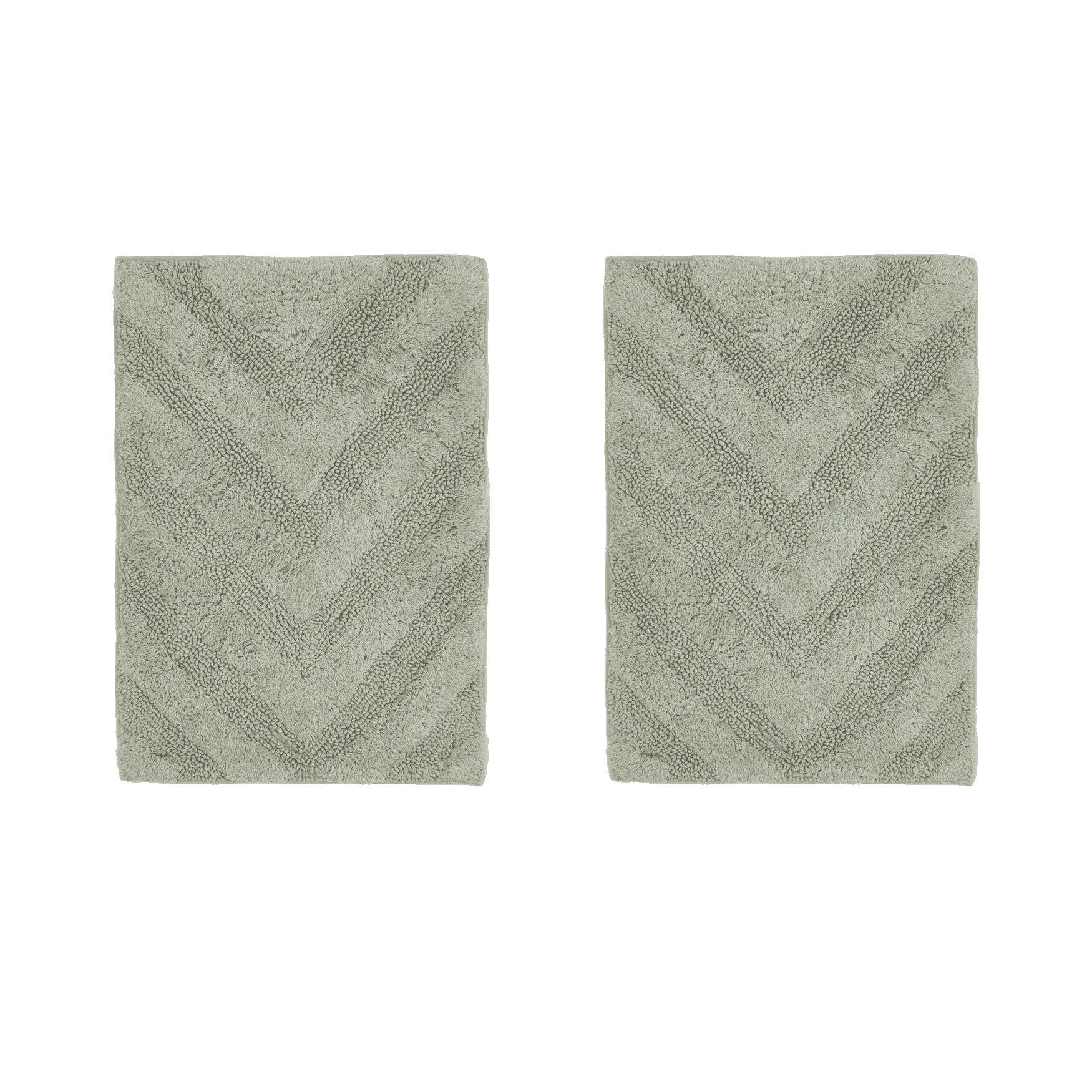 Hugo Collection 100% Cotton 2 Piece (17" X 24" | 17" X 24") Bath Rug Set