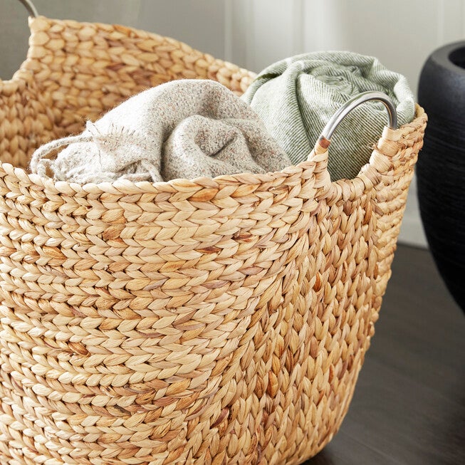 Brown Sea Grass Contemporary Storage Basket Storage Basket, , alternate image number null