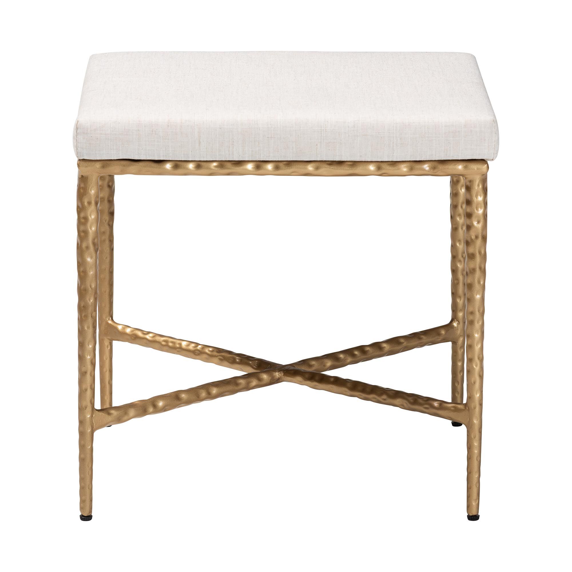 Fumiye Cocktail Ottoman, Rectangle 18 inches, IVORY, alternate image number 2