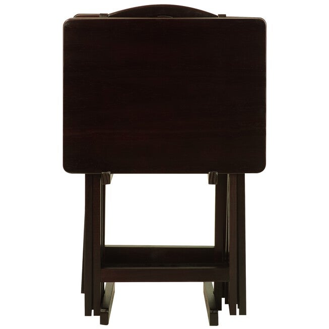 5pcs Tray Table Set-Espresso, , alternate image number 3