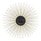 Gold Metal Contemporary Wall Clock, , on-hover image number null