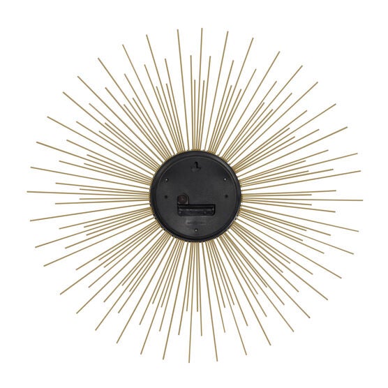 Gold Metal Contemporary Wall Clock, , on-hover image number null
