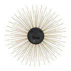 Gold Metal Contemporary Wall Clock, , on-hover image number null