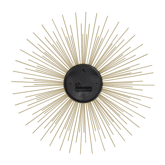Gold Metal Contemporary Wall Clock, , on-hover image number null